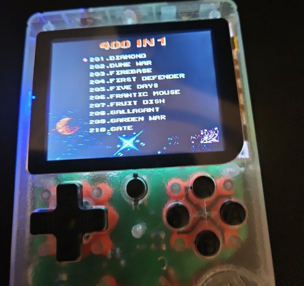 Plus Handheld Game Console - Black and Green